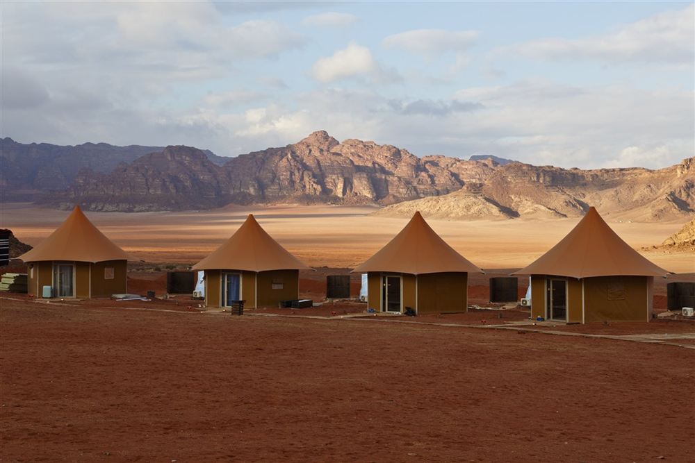 A desert camp in Wadi Rum