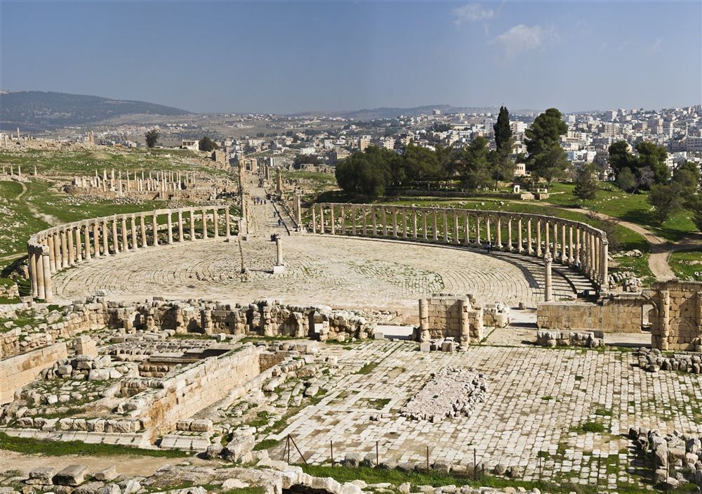 The Roman ruins of Jerash